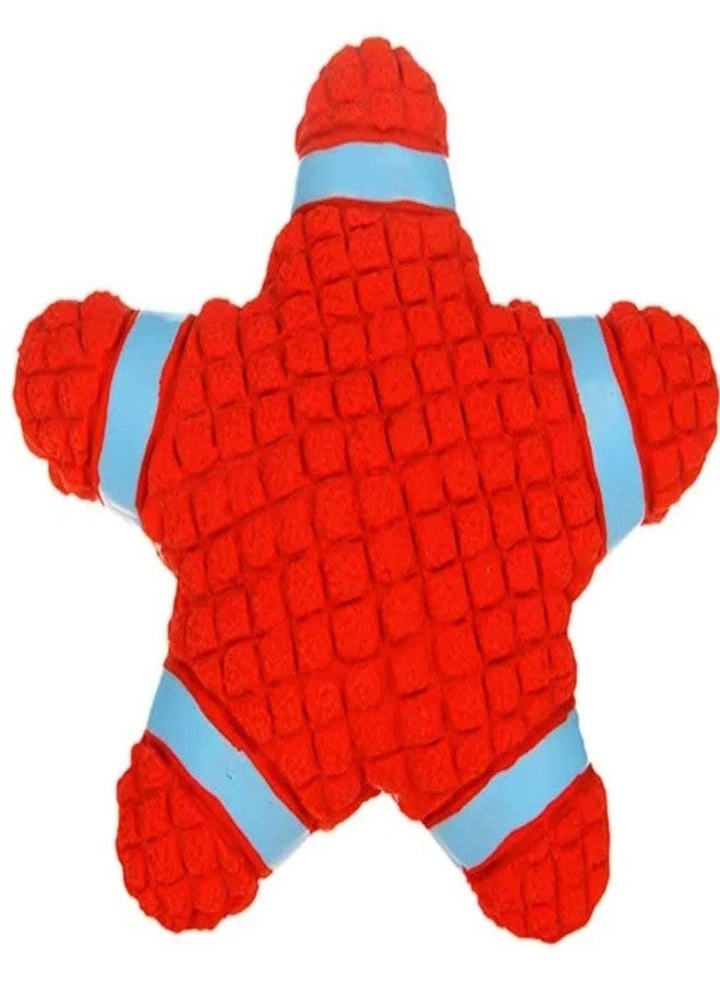 Smart Pups Dog Latex Squeaky Star Shape Puppy Pet Toy (Large) Pack of 1 - Image 1